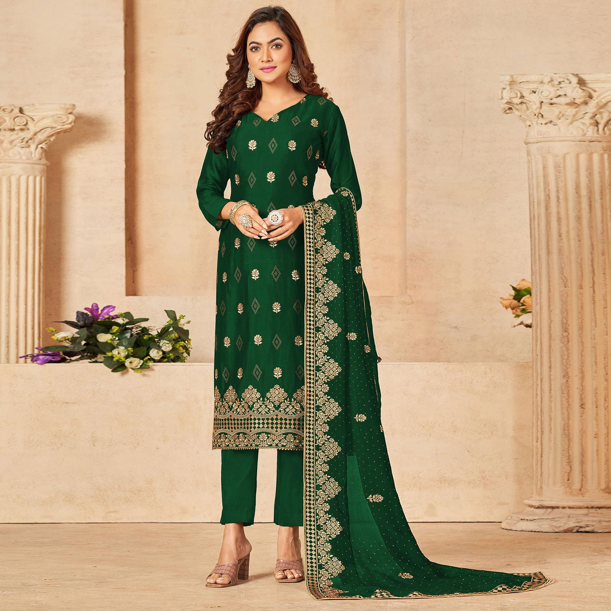 green-embroidered-vichitra-silk-suit-1
