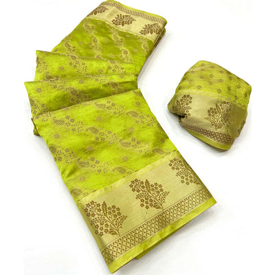 green-floral-woven-organza-saree-1
