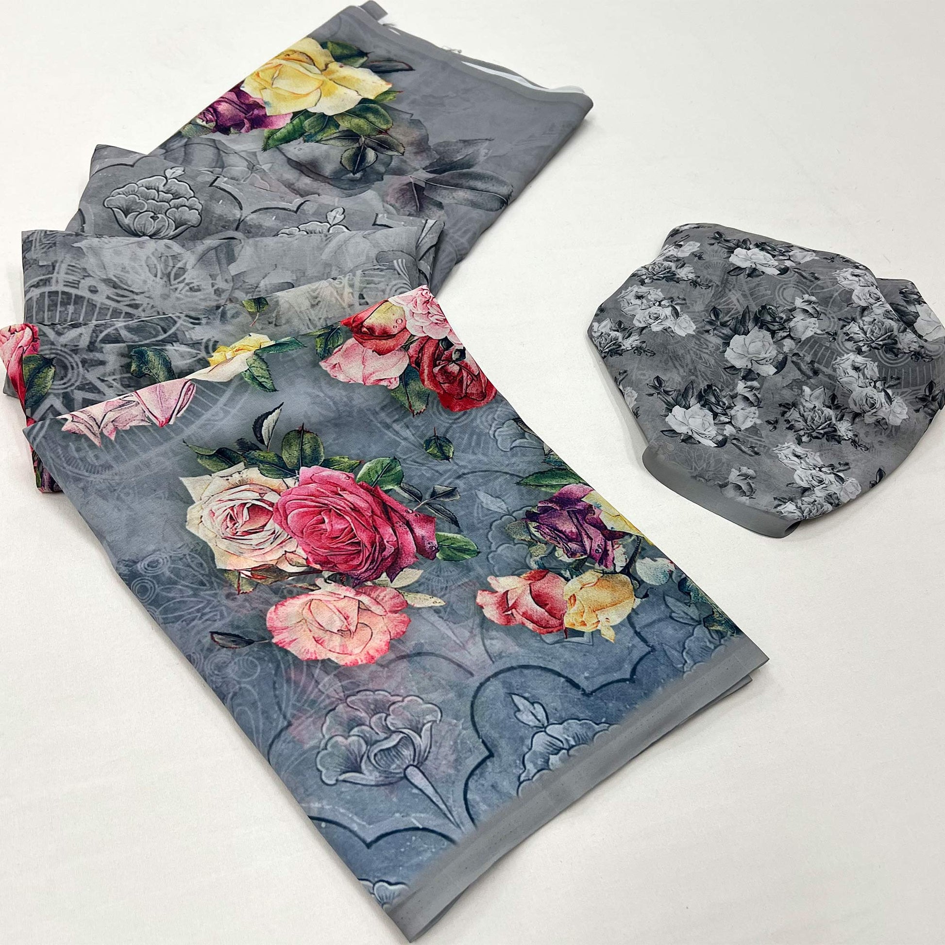 grey-digital-floral-printed-georgette-saree