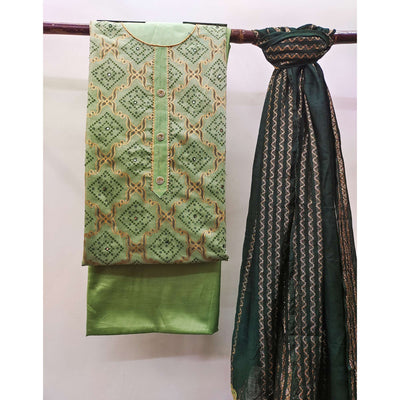 green-embroidered-chanderi-dress-material-5