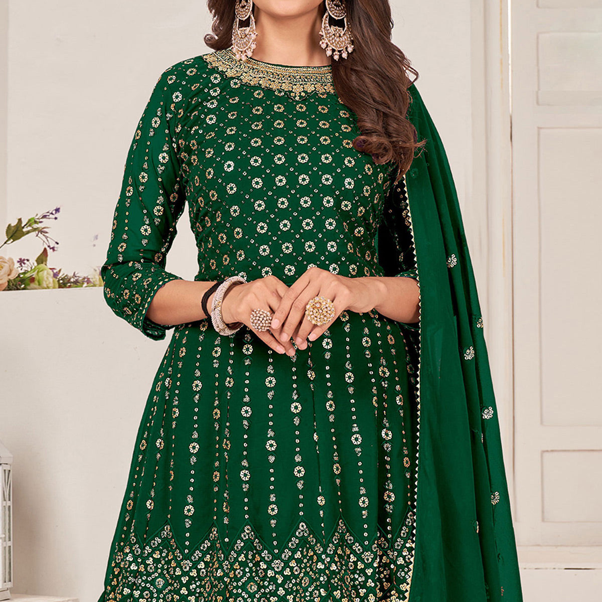 green-sequins-embroidered-georgette-sharara-suit-2