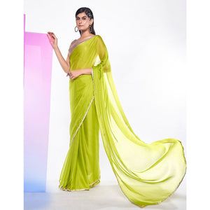 green-solid-with-embroidered-border-georgette-saree