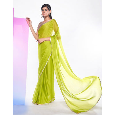 green-solid-with-embroidered-border-georgette-saree