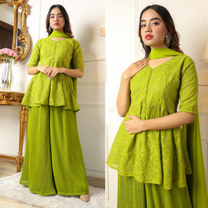 green-sequins-embroidered-georgette-sharara-suit-1