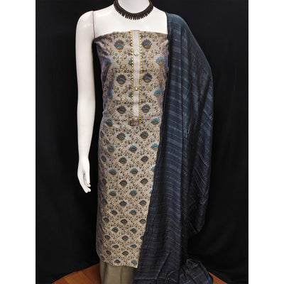 grey-floral-printed-chanderi-dress-material