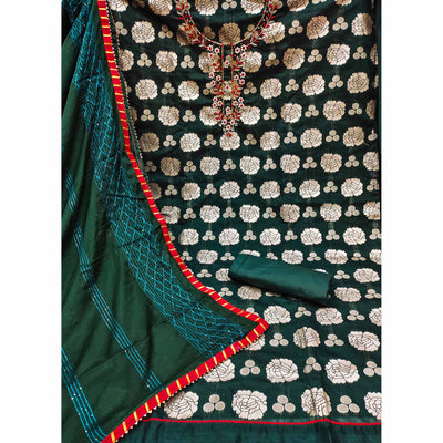 2-green-woven-banarasi-silk-dress-material