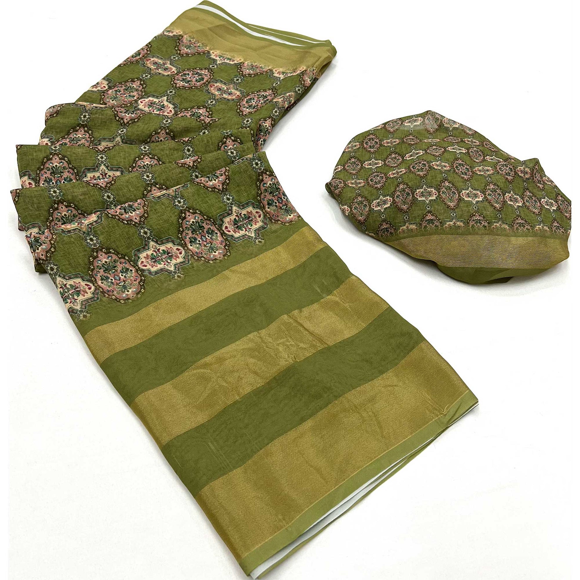 green-digital-floral-printed-viscose-saree-1