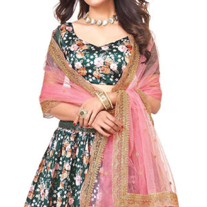 green-digital-printed-with-zari-work-art-silk-lehenga-choli