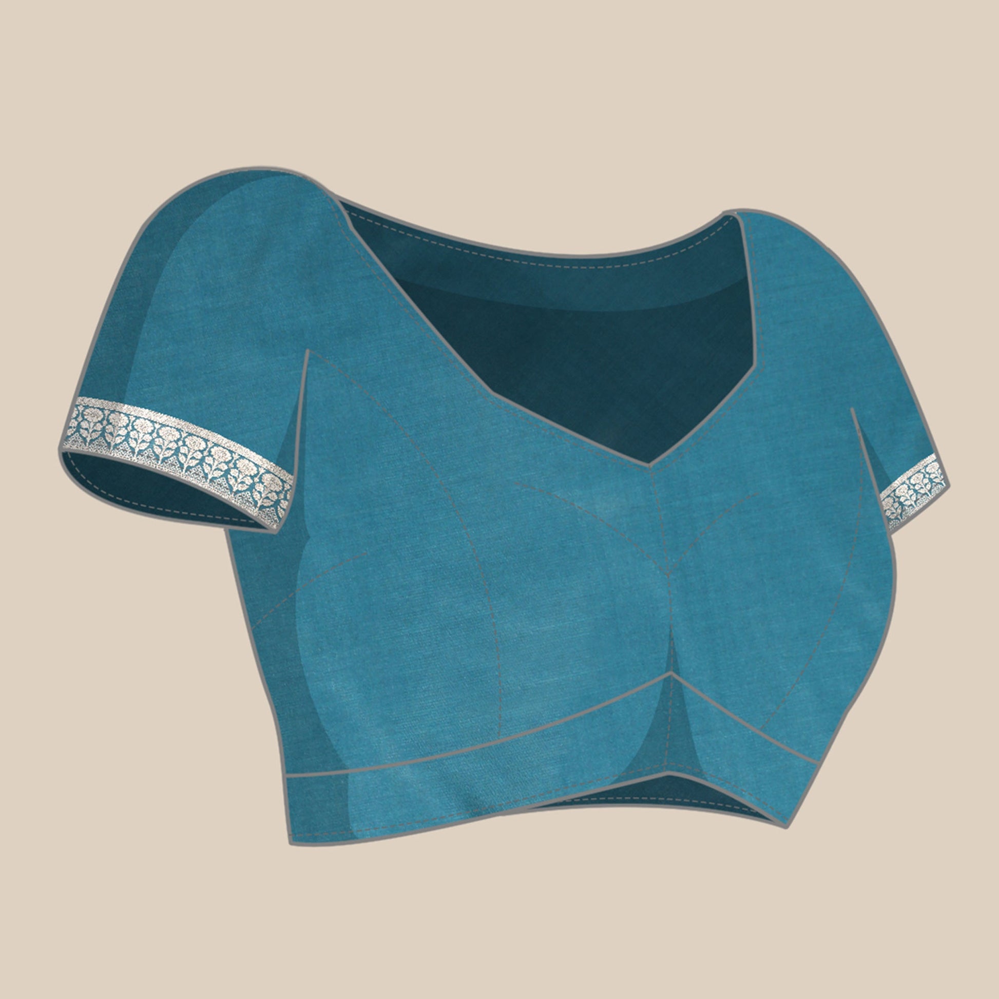 grey-floral-woven-organza-silk-saree-with-tassels