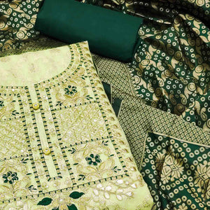 green-woven-with-embroidered-chanderi-dress-material