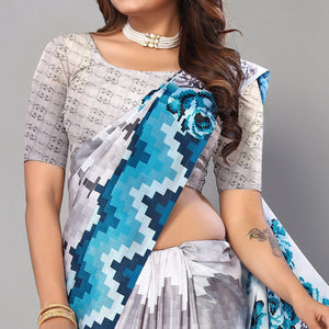 b-grey-blue-digital-printed-chiffon-saree