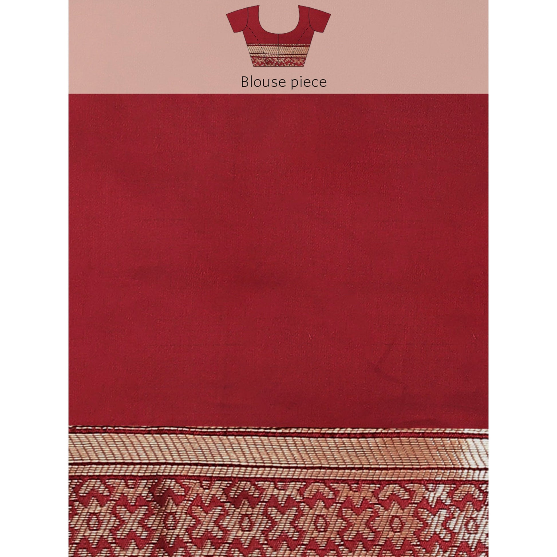 Maroon Woven Banarasi Silk Saree