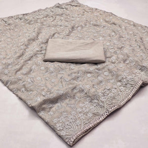 grey-floral-embroidered-organza-saree