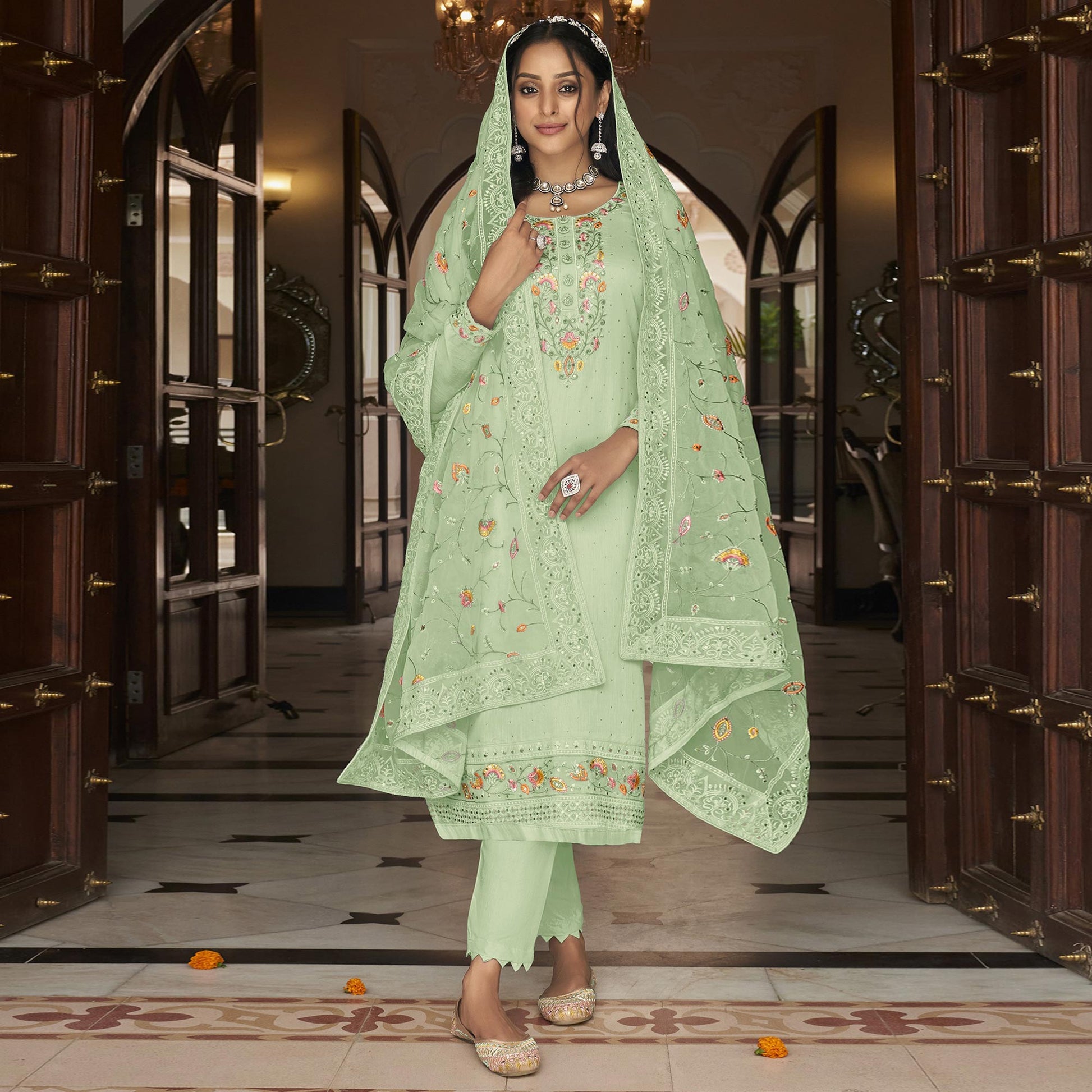 green-floral-embroidered-georgette-salwar-suit-1