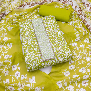 green-floral-printed-pure-cotton-dress-material-1