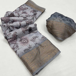 grey-floral-digital-printed-pure-cotton-saree
