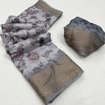 grey-floral-digital-printed-pure-cotton-saree