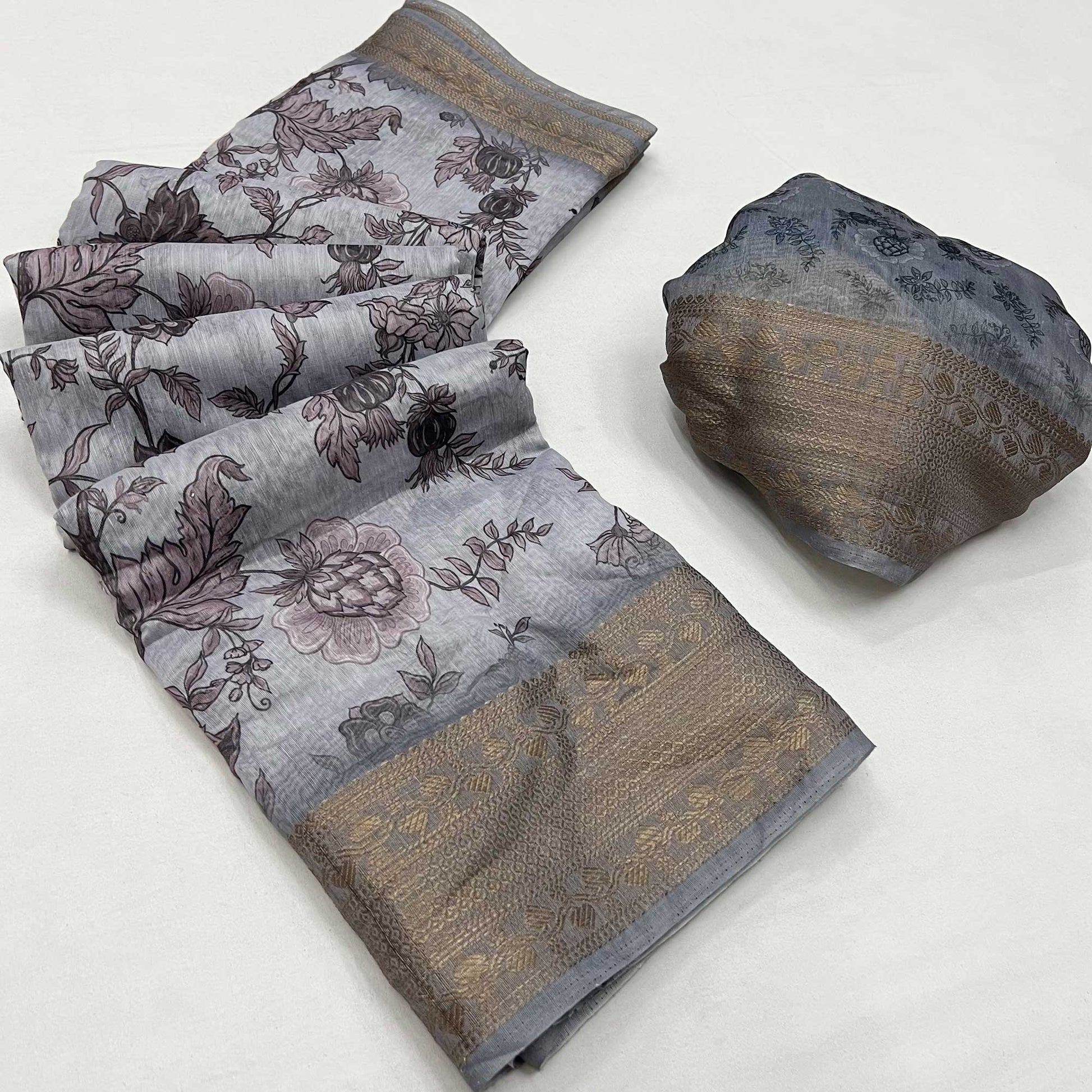 grey-floral-digital-printed-pure-cotton-saree