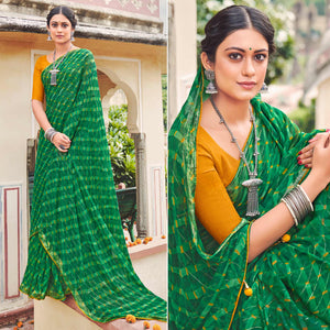 green-printed-chiffon-saree-1