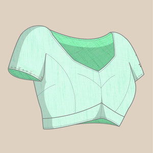 Ligth Purple Floral Embroidered Organza Saree