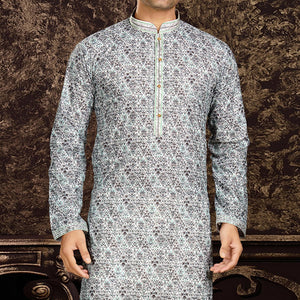 grey-lucknowi-and-digital-printed-cotton-kurta-pyjama-set-1