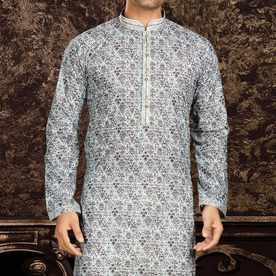 grey-lucknowi-and-digital-printed-cotton-kurta-pyjama-set-1