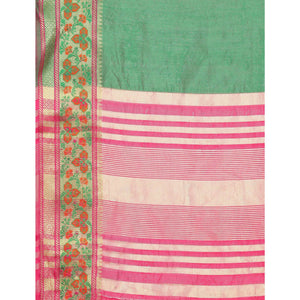 green-woven-cotton-silk-saree-8