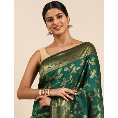 green-woven-kanjivaram-silk-saree-withtassels-1