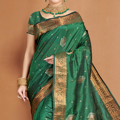 green-woven-banarasi-silk-saree-13