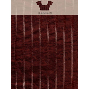 Maroon Swarovski With Embroidery Work Chiffon Saree