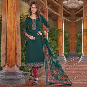 3-green-embroidered-rayon-kurti-with-dupatta