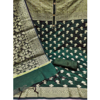 5-green-floral-woven-banarasi-silk-dress-material