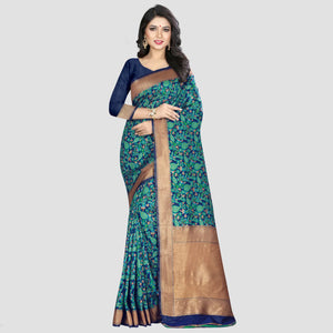 green-woven-kanjivaram-silk-saree
