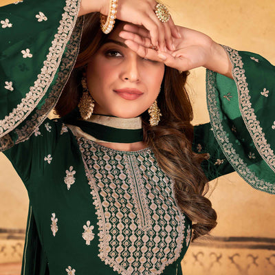 green-floral-embroidered-georgette-palazzo-suit