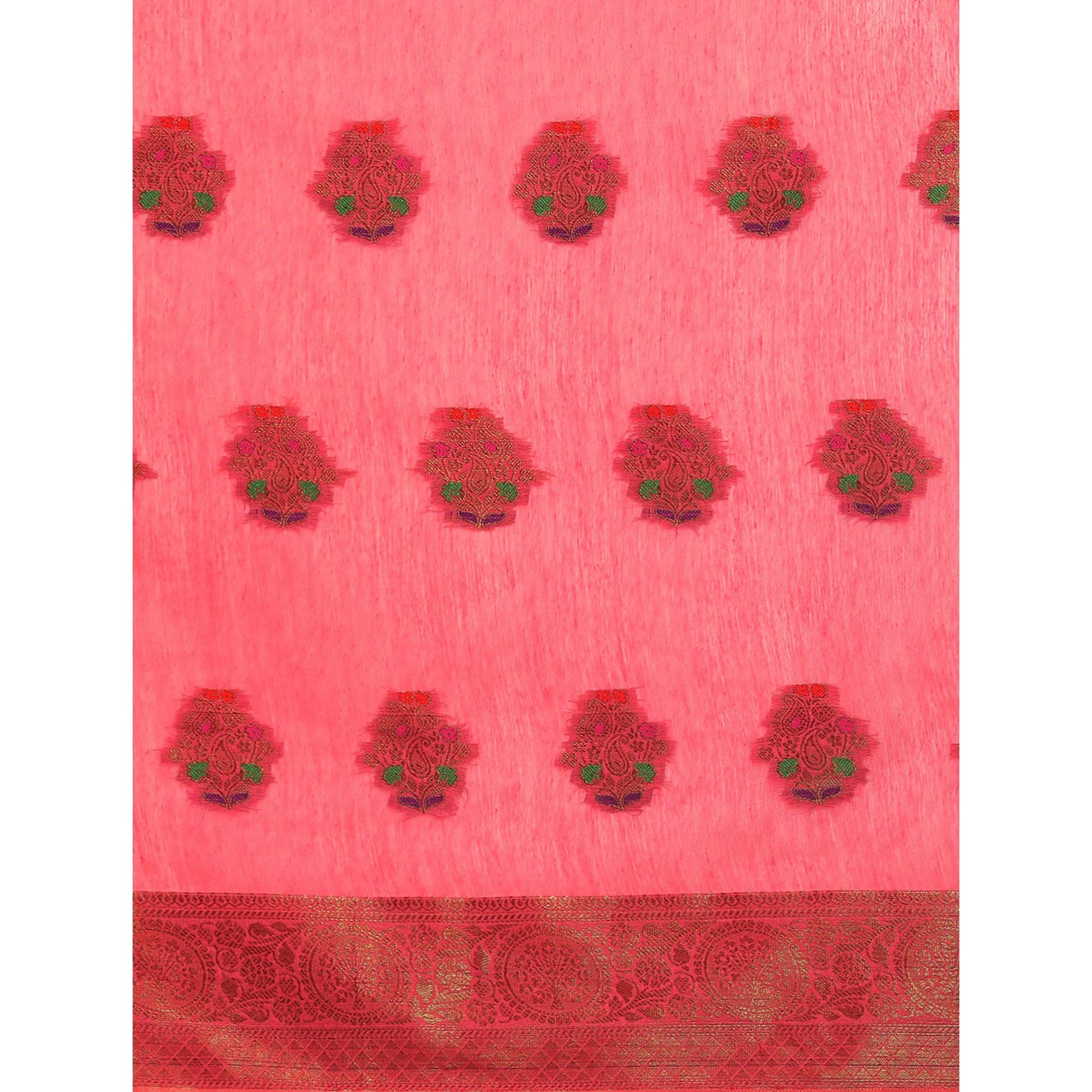 Gajari Woven Cotton Silk Saree