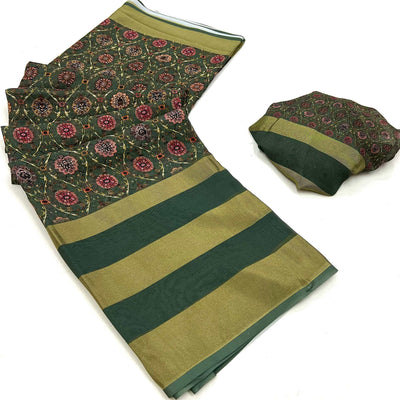 green-digital-floral-printed-viscose-saree
