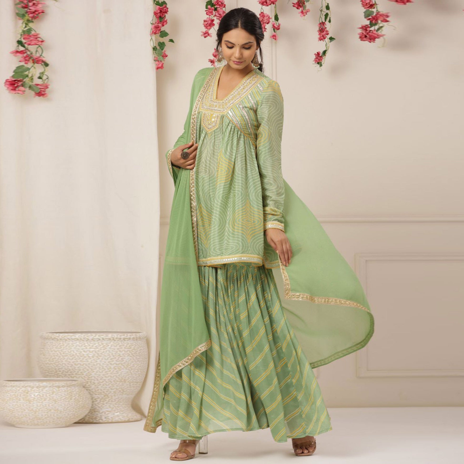 green-printed-with-embroidered-chiffon-sharara-suit