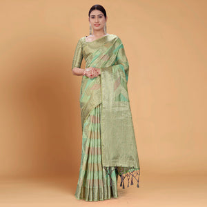 green-woven-organza-saree-with-tassels-12