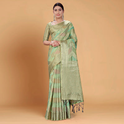 green-woven-organza-saree-with-tassels-12