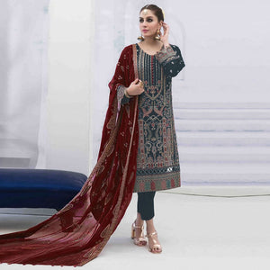 grey-embroidered-georgette-semi-stitched-pakistani-suit-1