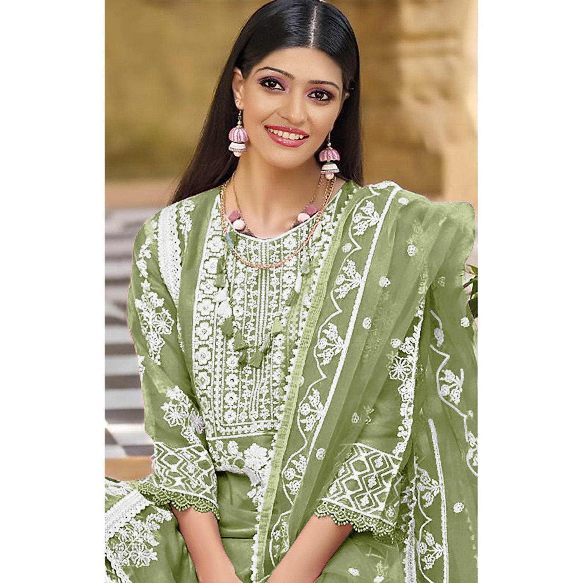green-floral-embroidered-organza-pakistani-suit