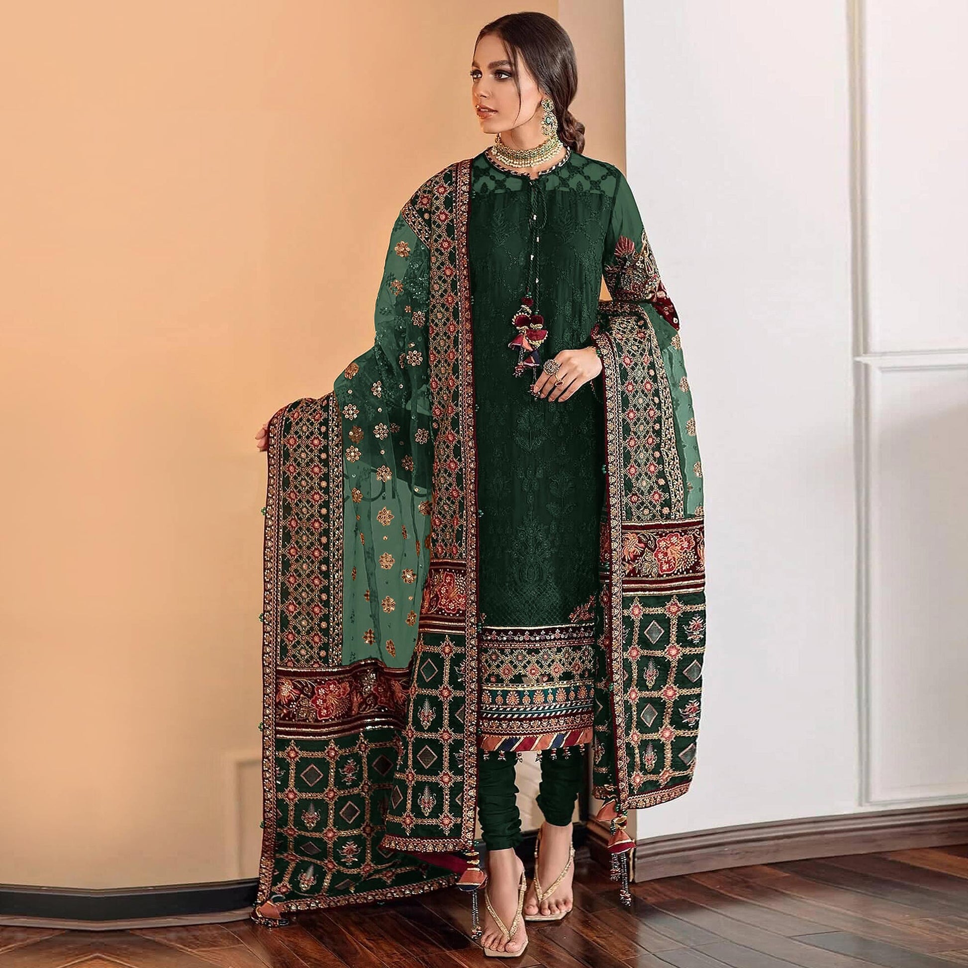 green-sequins-embroidered-georgette-pakistani-suit