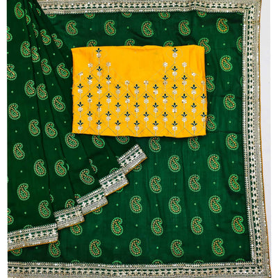 green-bandhani-printed-with-sequins-embroidered-vichitra-silk-saree