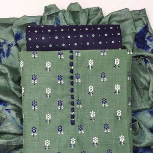 green-floral-printed-poly-cotton-dress-material-1