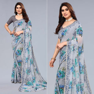 grey-floral-printed-georgette-saree-5