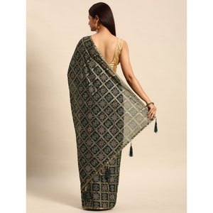 green-bandhani-foil-printed-zomato-saree-with-tassels