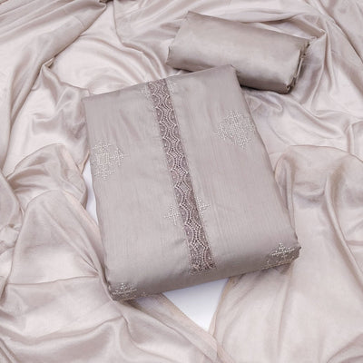 grey-embroidered-raw-silk-dress-material