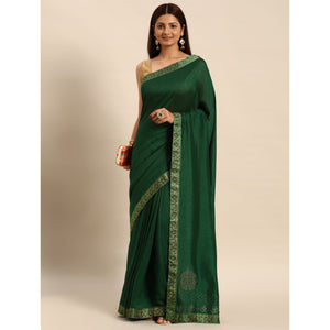 green-swaroski-work-vichitra-silk-saree