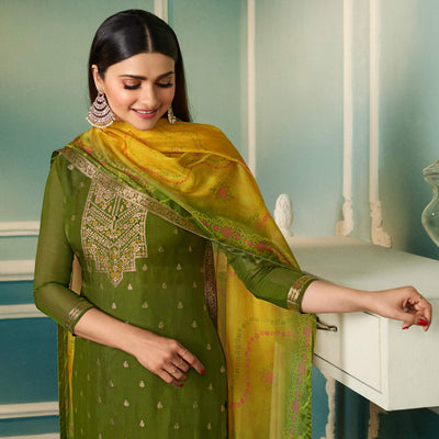 4-green-floral-woven-organza-salwar-suit