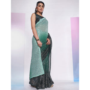 green-sequins-embroidered-georgette-saree-2